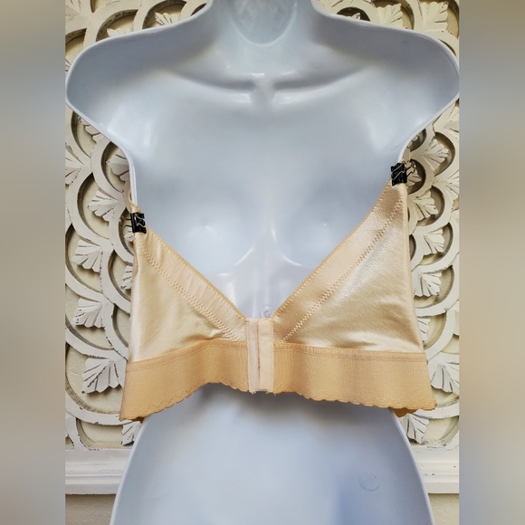 Vintage Cabernet Boustier Corset Boning Underwire Bra 38D Peach Pinup 🍑 - Picture 5 of 13